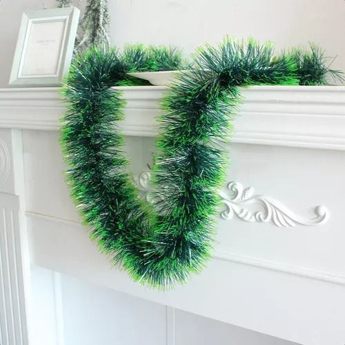 Pack X10 Guirnaldas Espumillón Navideñas 5m Adornos Navidad - Norplat-1
