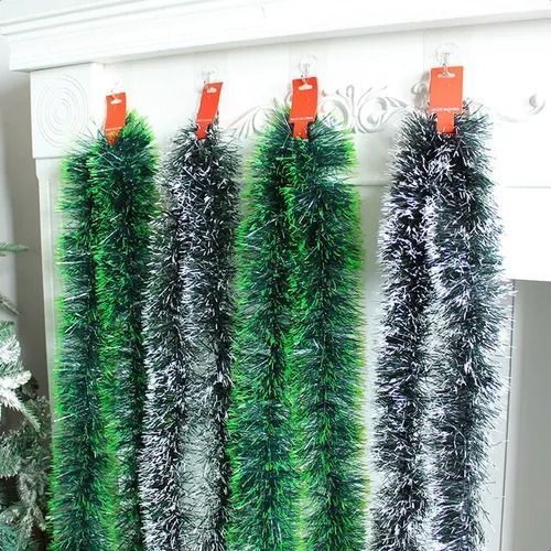 Pack X10 Guirnaldas Espumillón Navideñas 5m Adornos Navidad - Norplat-2