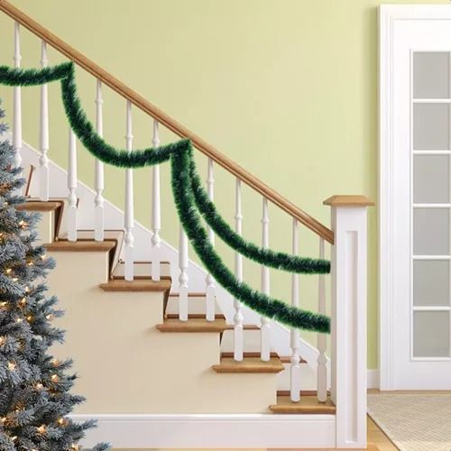 Pack X10 Guirnaldas Espumillón Navideñas 5m Adornos Navidad - Norplat-3