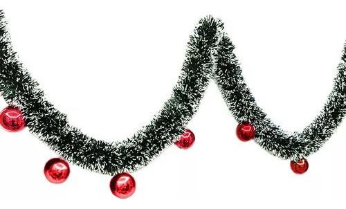 Pack X10 Guirnaldas Espumillón Navideñas 5m Adornos Navidad - Norplat-6