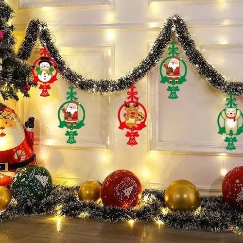 Pack X10 Guirnaldas Espumillón Navideñas 5m Adornos Navidad - Norplat-8