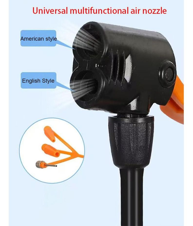 Bombin Bicicleta Pro Inflador Balon Medidor Presion Norplat-1