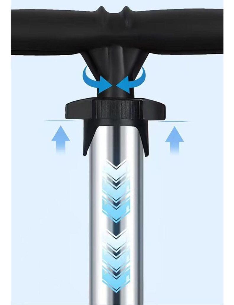 Bombin Bicicleta Pro Inflador Balon Medidor Presion Norplat-4