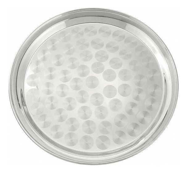 Bandeja Metalica Redonda 40cm Acero Inoxidable - Norplat-0