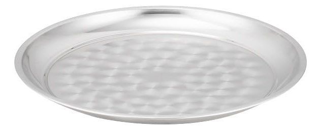 Bandeja Metalica Redonda 40cm Acero Inoxidable - Norplat-1