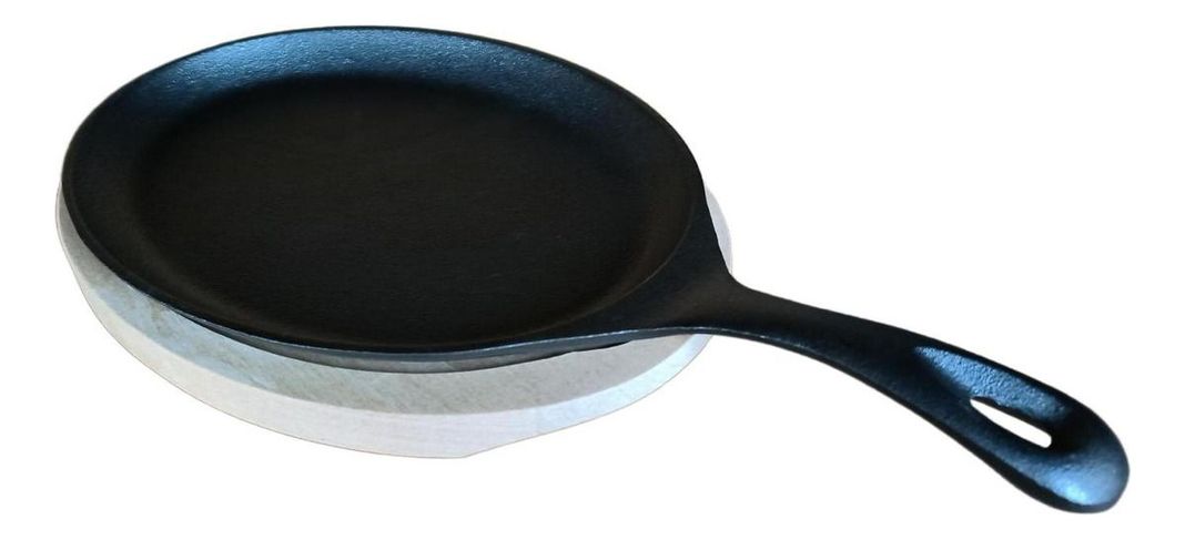 Sarten Hierro Fundido 24.5 Cm Con Base Madera - Norplat-7