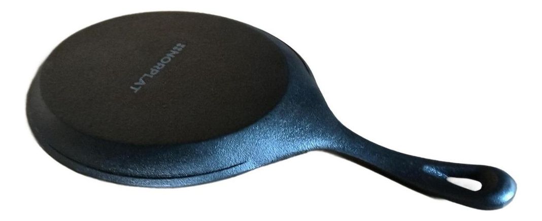 Sarten Hierro Fundido 24.5 Cm Con Base Madera - Norplat-8