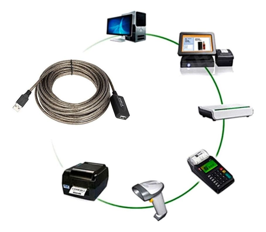 Extension Cable Usb A Usb 10m Blindado Sin Perdida - Norplat-4