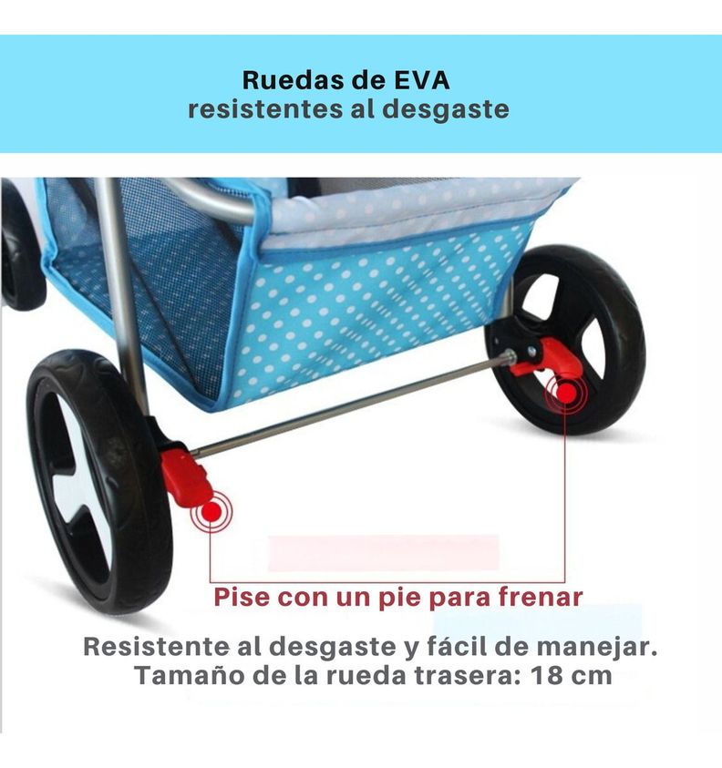 Coche Para Mascotas Perros Gato Carrito Aire Libre - Norplat-4