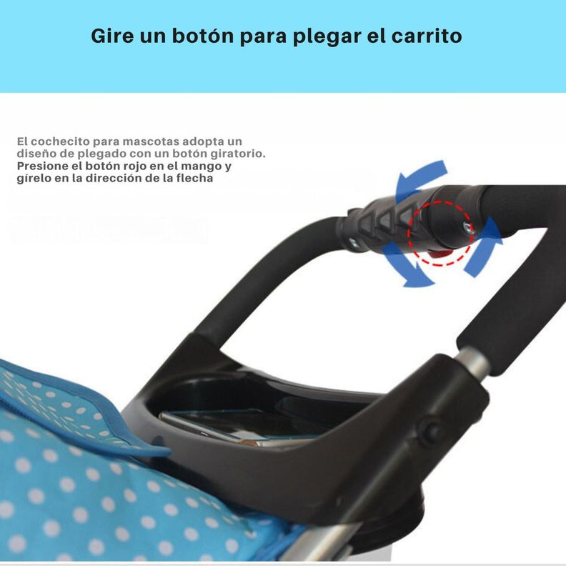 Coche Para Mascotas Perros Gato Carrito Aire Libre - Norplat-5
