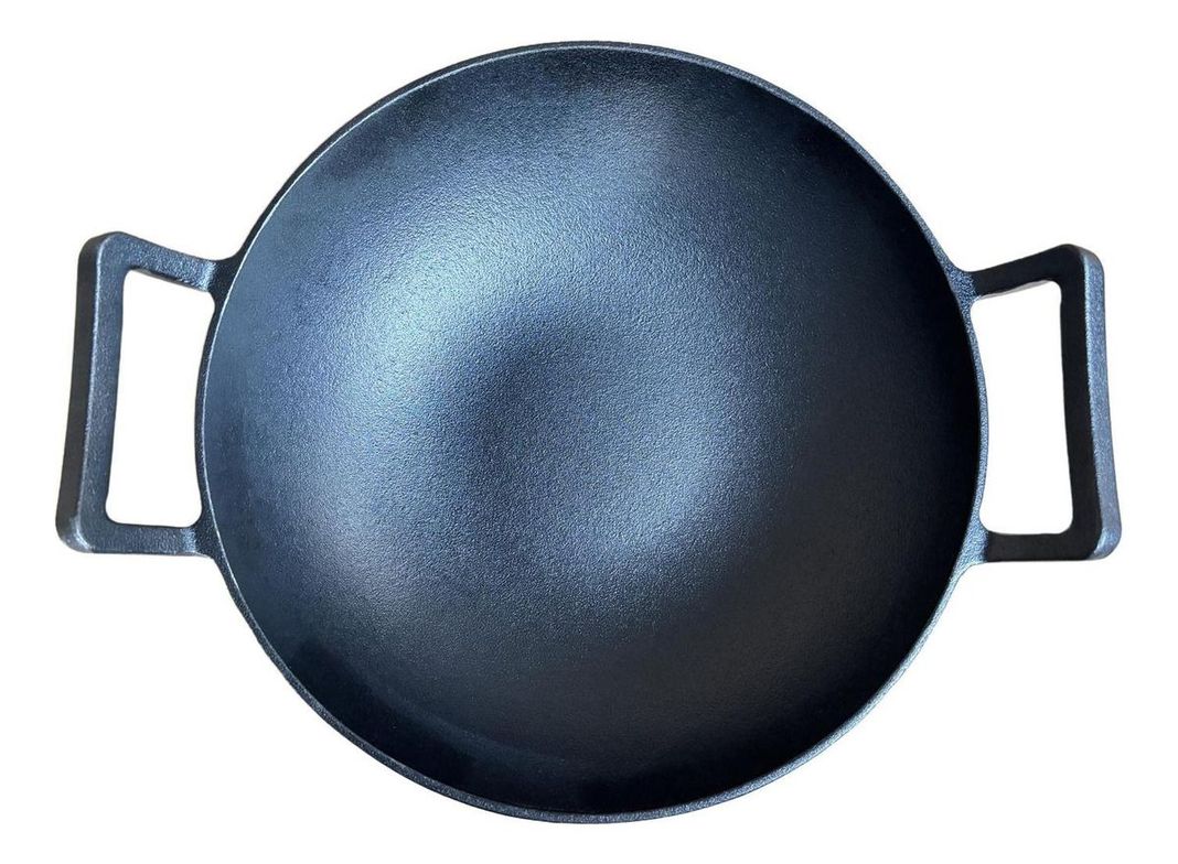 Wok De Hierro Fundido 32 X 9 Cm Redondo - Norplat-1