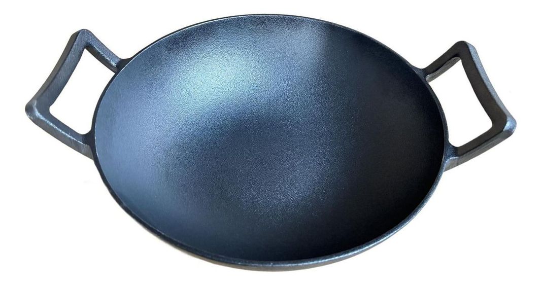 Wok De Hierro Fundido 32 X 9 Cm Redondo - Norplat-3