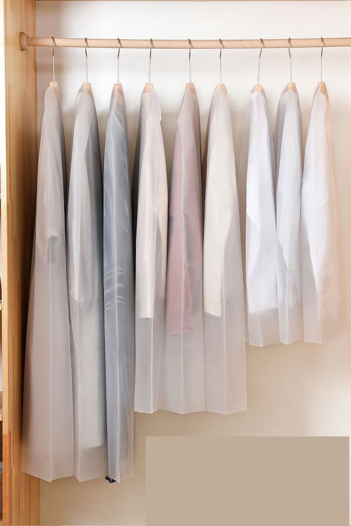 5 Bolsas Transparentes Cubre Terno Colgar Closet 140x60 Cms - Norplat-2