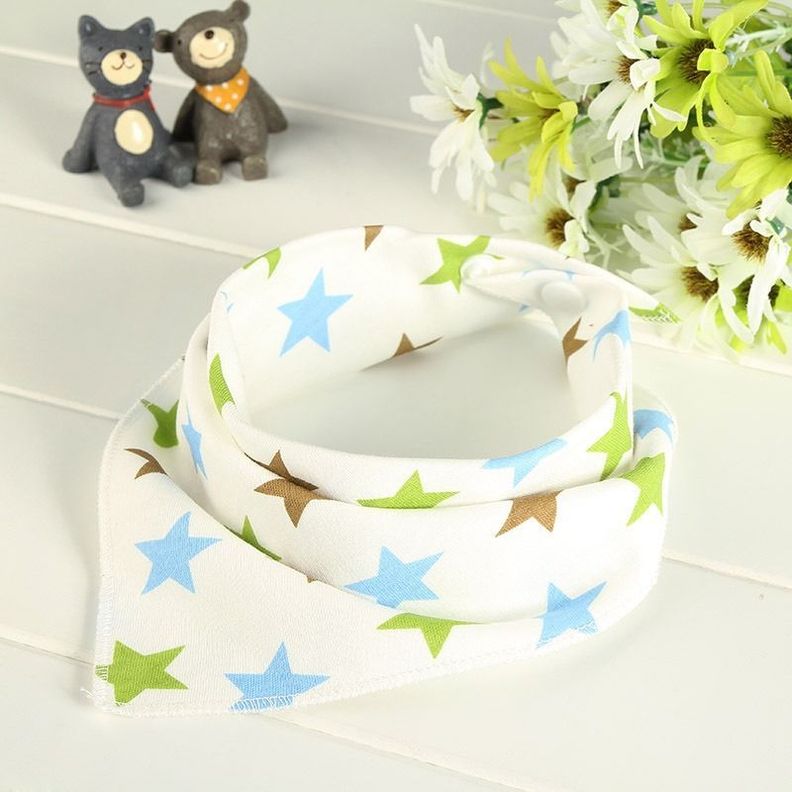 Pack 8 Bandanas Baberos Impermeables Suave Algodón Cute - Norplat