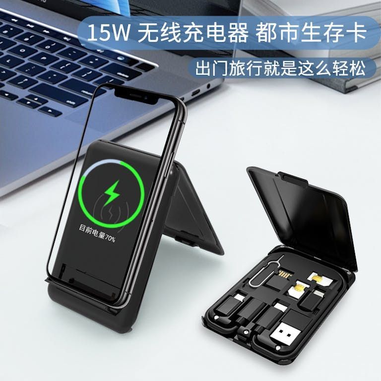 Estuche Cargador Inalambrico Cable Usb-c Para iPhone Norplat-5