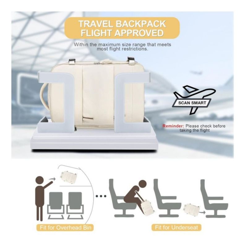 Mochila Notebook Viaje Ligera Vuelo Cabina Mano - Norplat-4