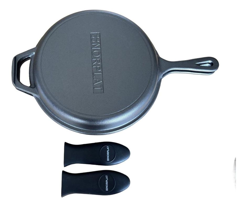 Dutch Oven Norplat Ø26cm 2 Sartenes Hierro Fundido + 2 Grip-0
