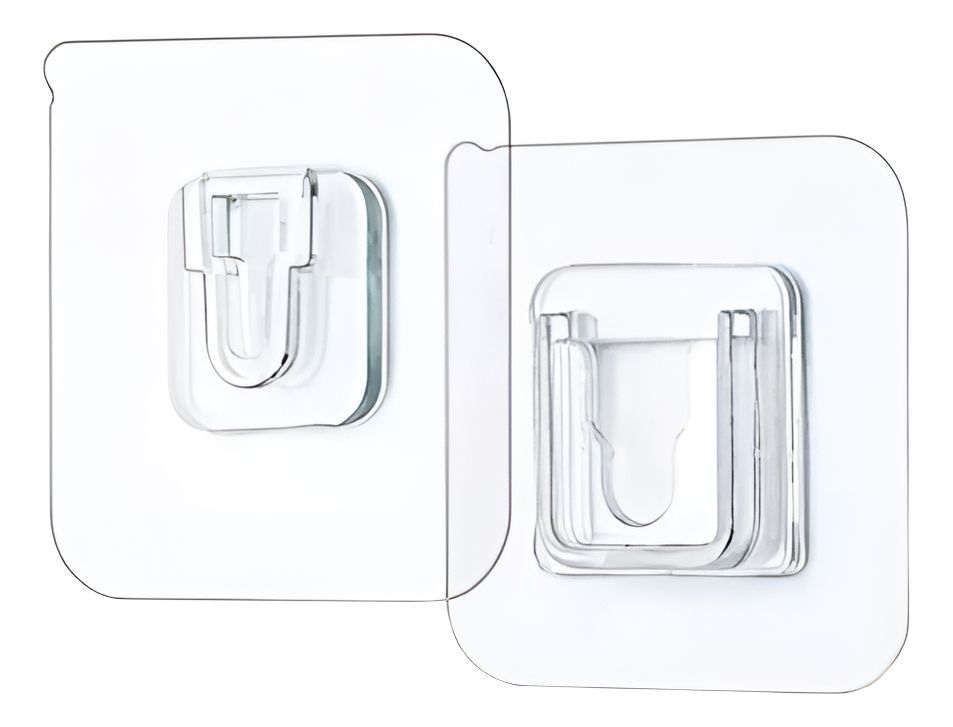 Pack 10 Adhesivos Doble Cara Colgador Gancho Pared - Norplat-1