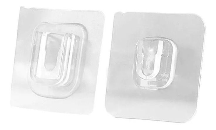 Pack 10 Adhesivos Doble Cara Colgador Gancho Pared - Norplat-6