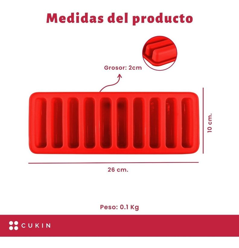 Molde De Silicona Para Cilindros De Hielo - Norplat-2