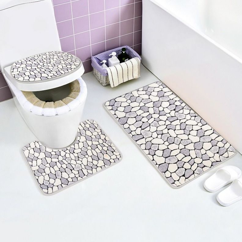Juego De Baño 3 Piezas - Diseños Colores Variados - Norplat-1