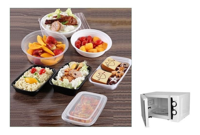 Recipientes Comida Pack 50pz Ecológico Reutilizable - Norplat-3