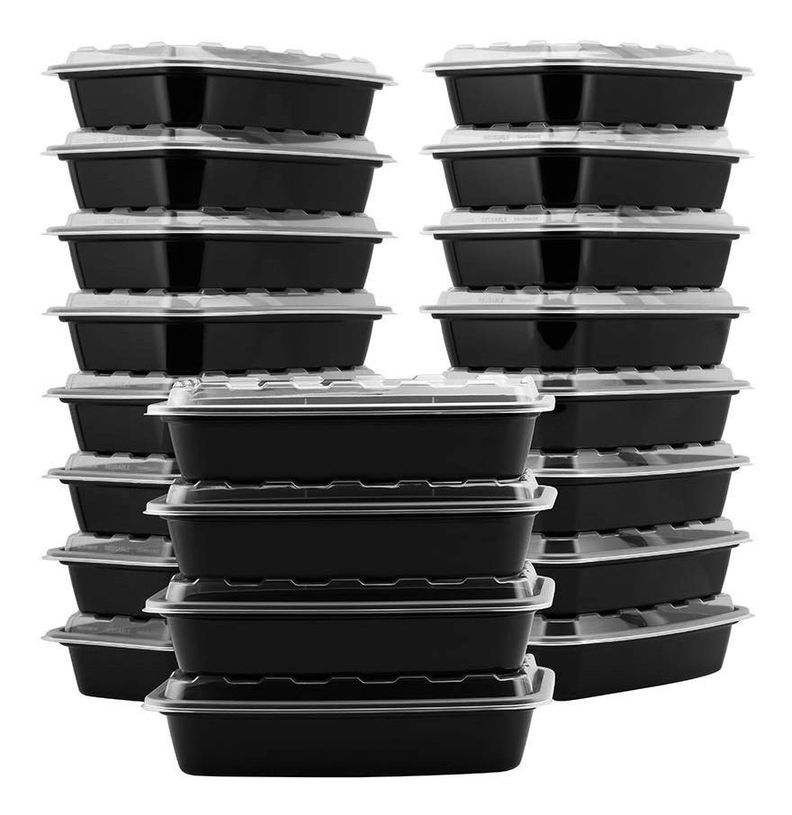 Recipientes Comida Pack 50pz Ecológico Reutilizable - Norplat-7