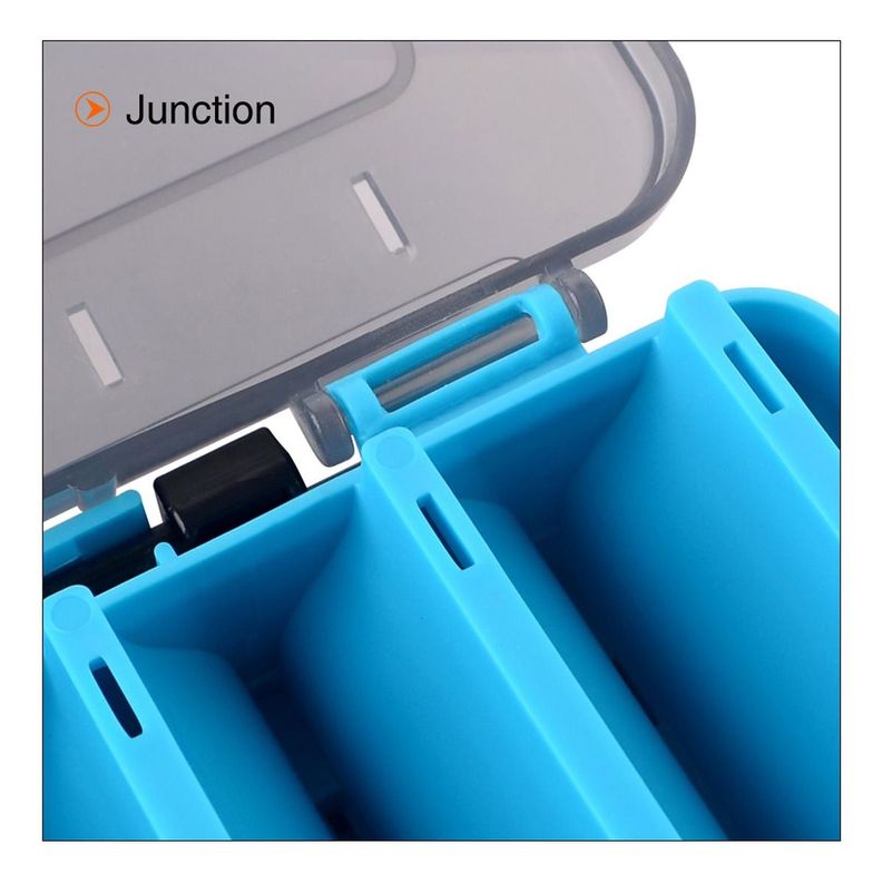 Caja Porta Señuelos Pesca 14 Compartimientos Doble - Norplat-4