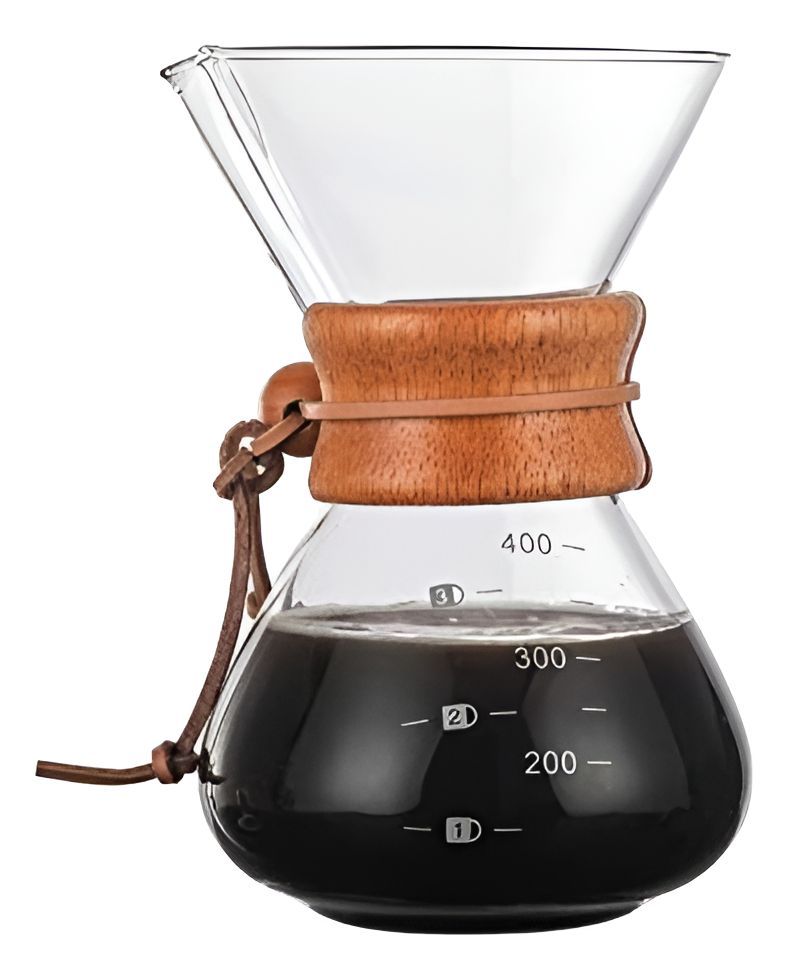 Cafetera Chemex Madera Con Filtro De Acero Inoxidable 400 Ml - Norplat-0