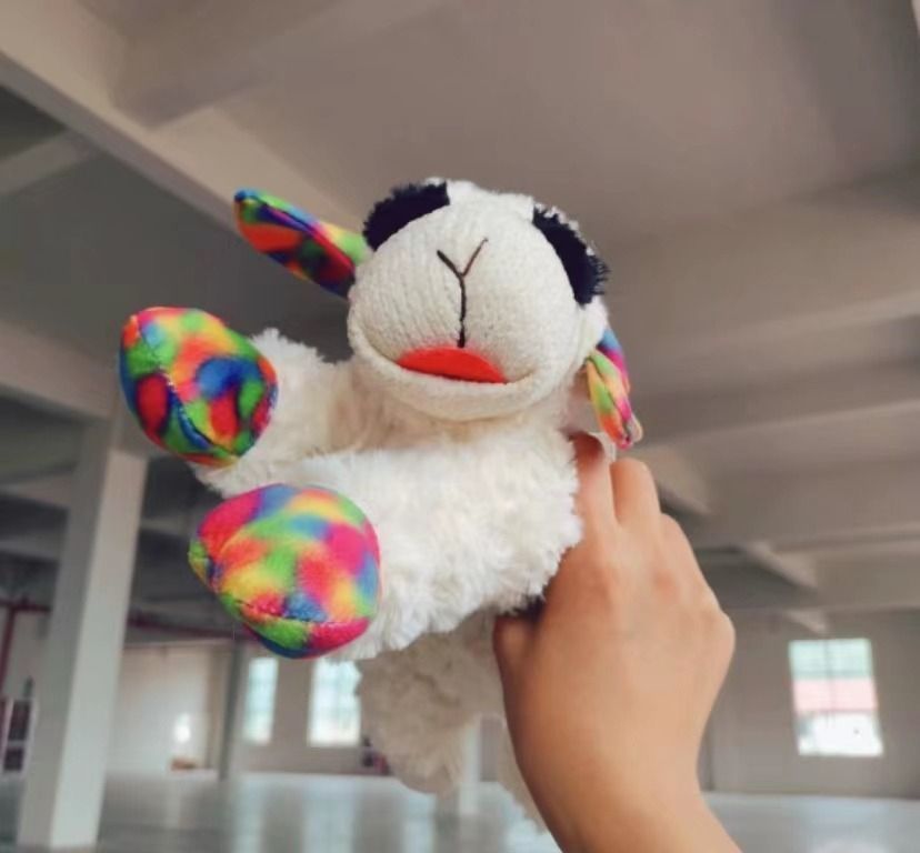 Peluche Oveja Con Texturas Y Sonido Para Mascotas Y Niños - Norplat-5
