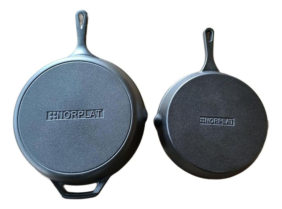 Set De 2 Sartenes Hierro Fundido 10 Y 12 Pulgadas - Norplat-5