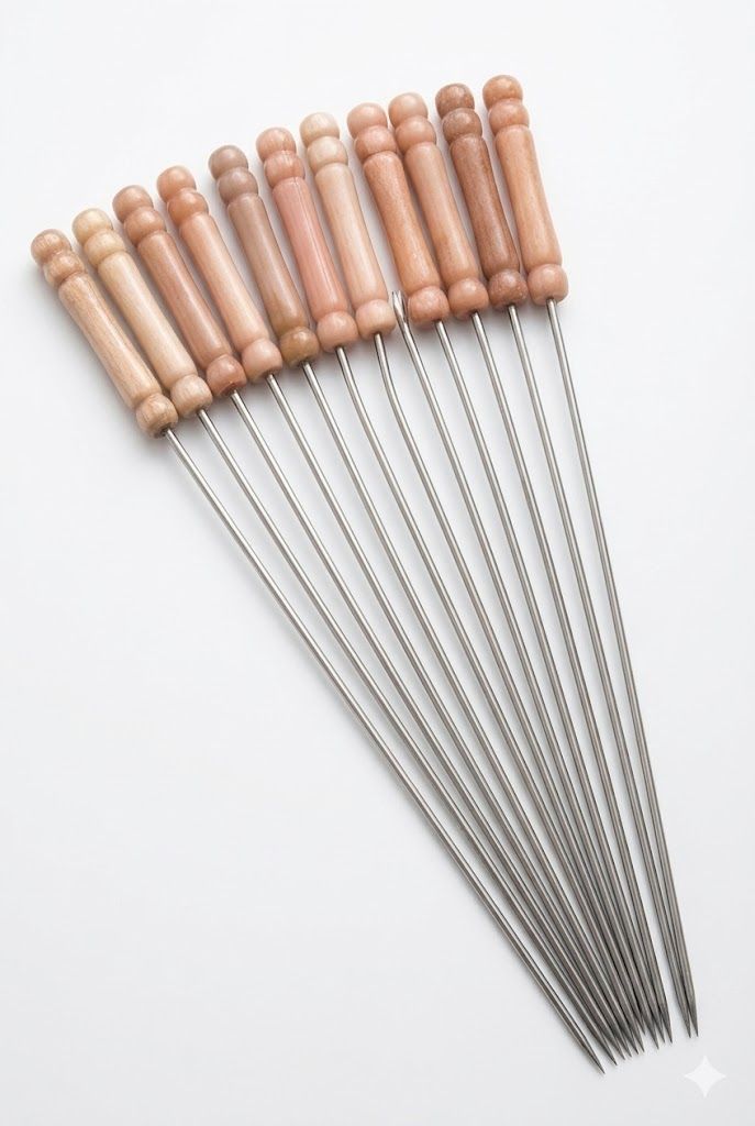 50 Fierros Para Anticuchos Brochetas Asados Pinches Norplat