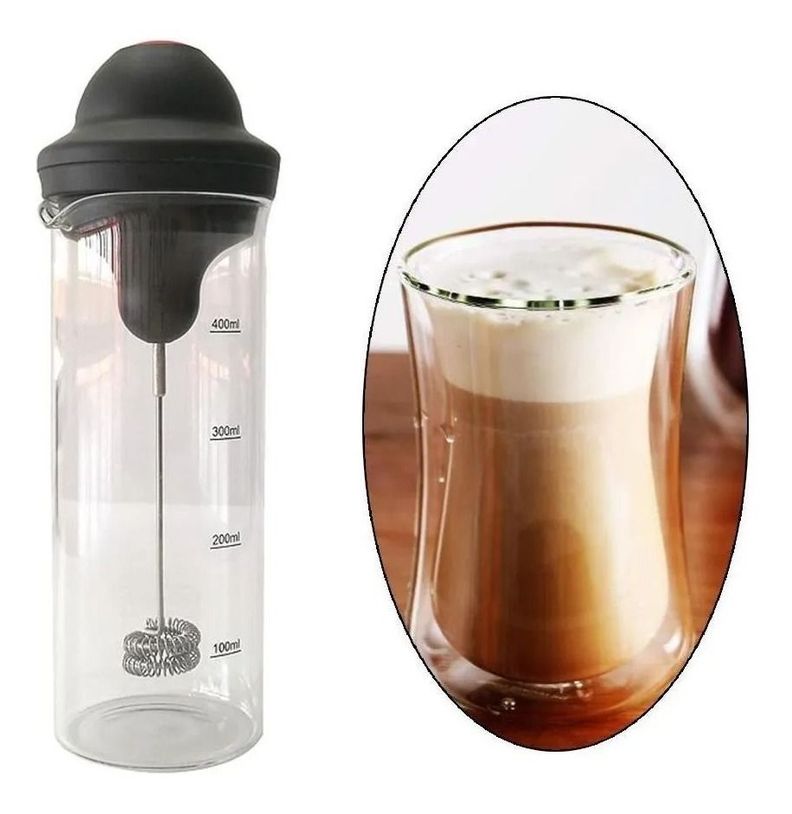 Vaso Espumador Texturizador De Leche A Batería - Norplat-5