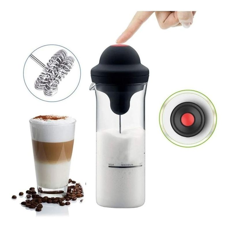Vaso Espumador Texturizador De Leche A Batería - Norplat-6