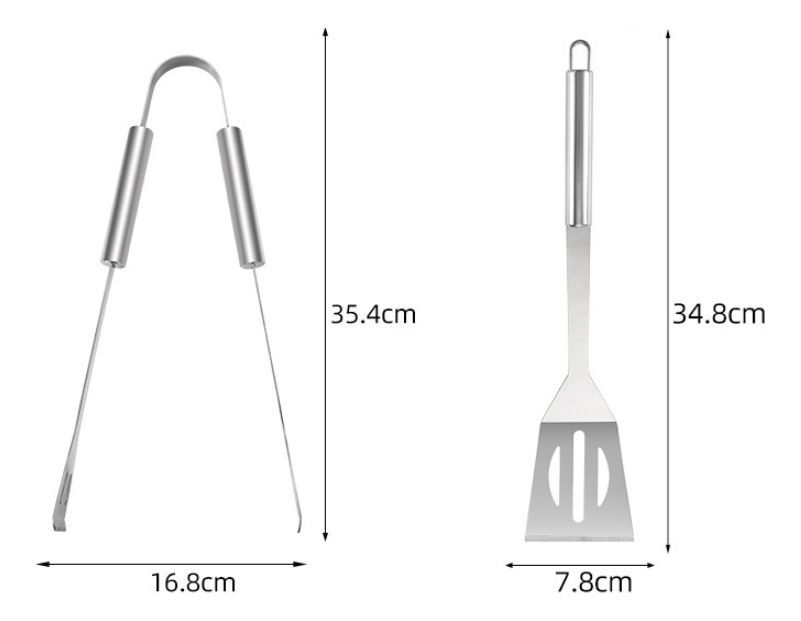 Set Parrillero 20 Piezas De Acero Inoxidable + Bolso Norplat-7