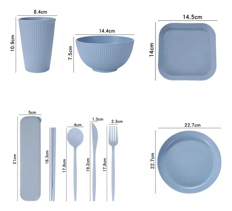 Juego Vajilla 36 Platos Plásticos Reutilizable Color Norplat-1
