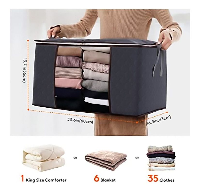 Organizador Bolsas De Almacenamiento De Ropa Set X3 - Norplat-1