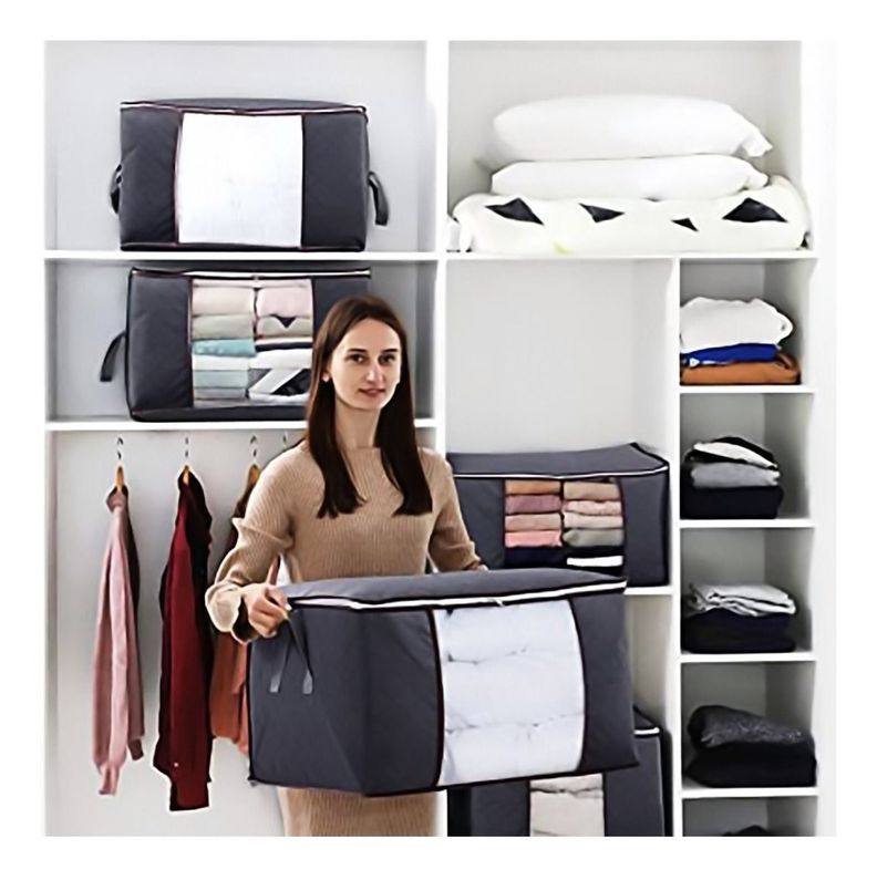 Organizador Bolsas De Almacenamiento De Ropa Set X3 - Norplat-3