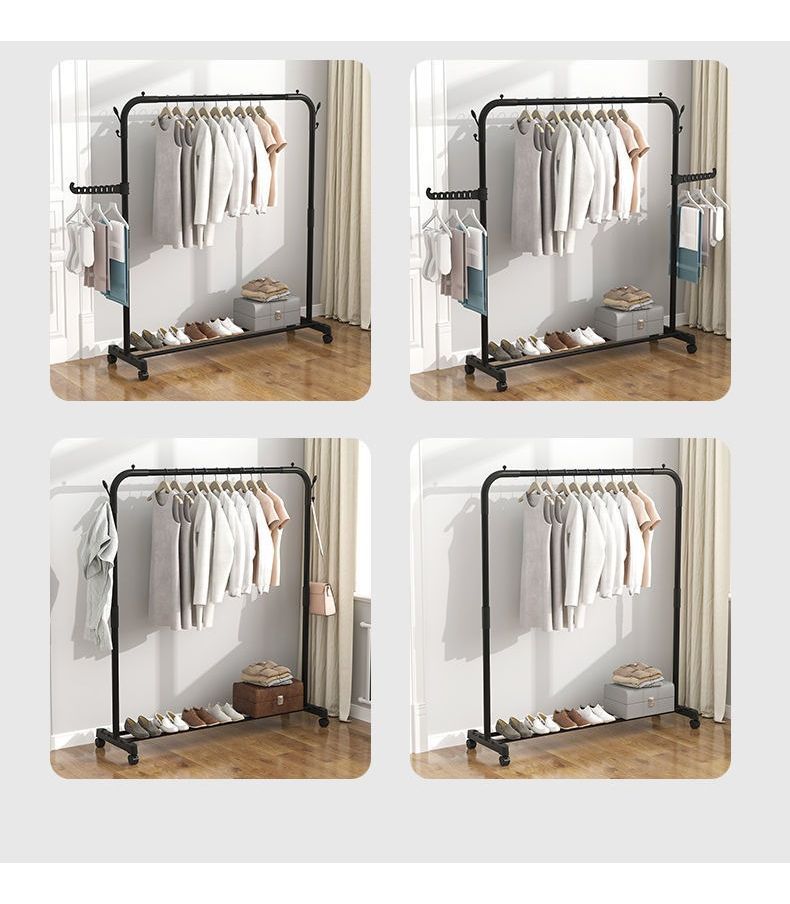 Perchero Exhibidor Colgadores Ropa Metálico Ruedas - Norplat-4