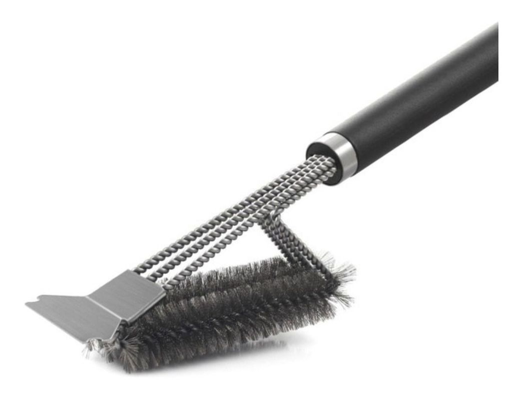 Escobilla Cepillo Limpieza Para Parrillas 3 En 1 - Con Mango - Norplat-8