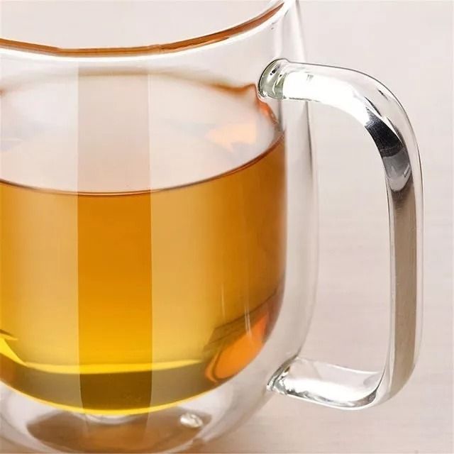 Pack 2 Tazas Doble Pared Vidrio 250ml Cafe Cappuccino Norplat-8