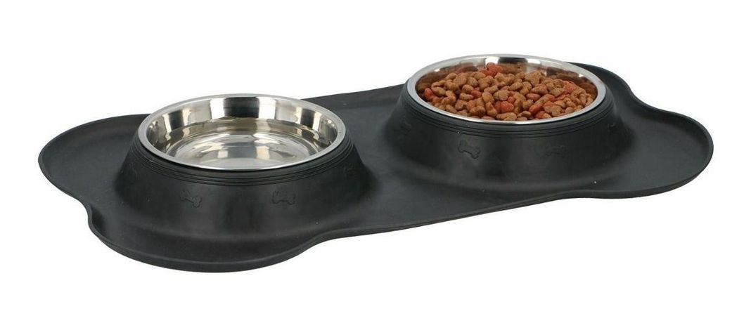 Plato Doble Silicona Platos Para Perro Bebedero Comedero Norplat-2