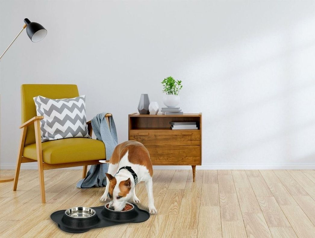 Plato Doble Silicona Platos Para Perro Bebedero Comedero Norplat-4
