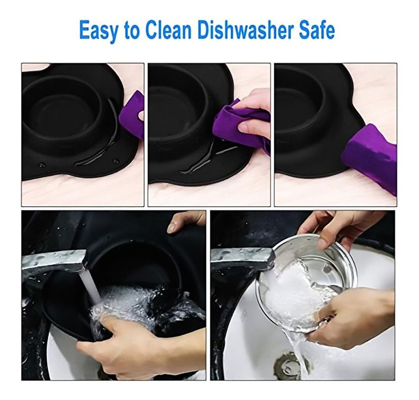 Plato Doble Silicona Platos Para Perro Bebedero Comedero Norplat-6