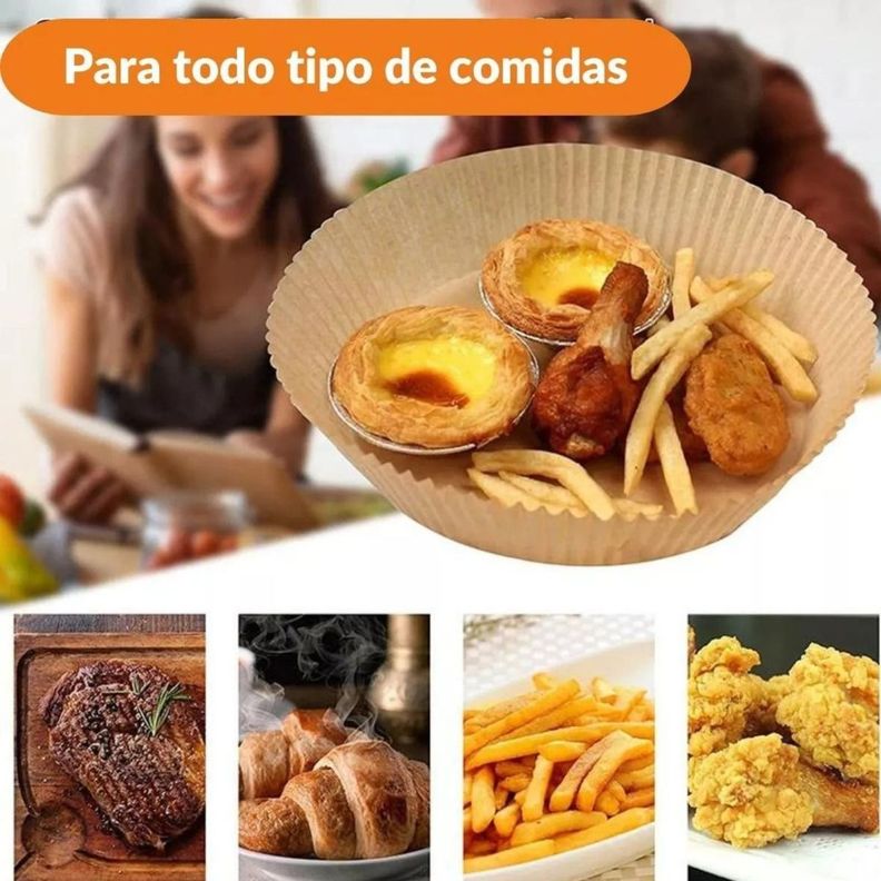 Papel Freidora Aire X100 Antiadherente Air Fryer Desechable - Norplat-3