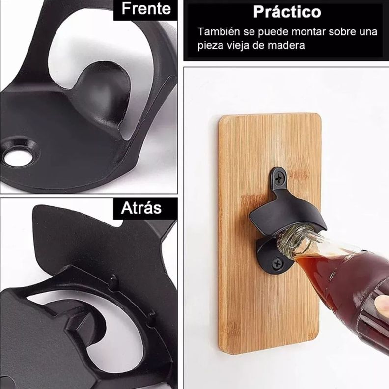 10 Destapador Abridor Botellas Cerveza Montaje Pared Norplat-3