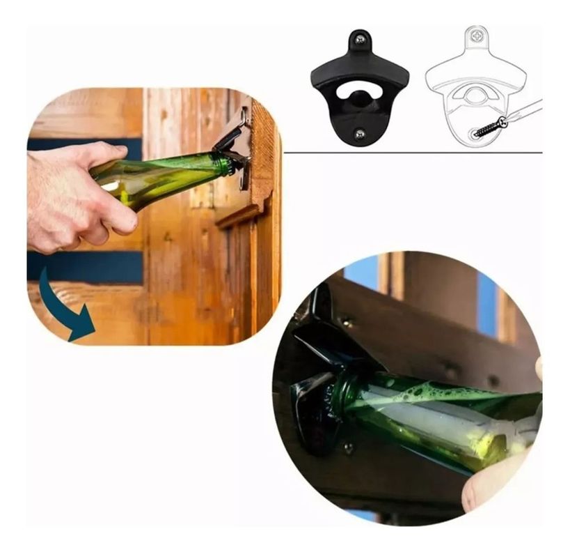 10 Destapador Abridor Botellas Cerveza Montaje Pared Norplat-4