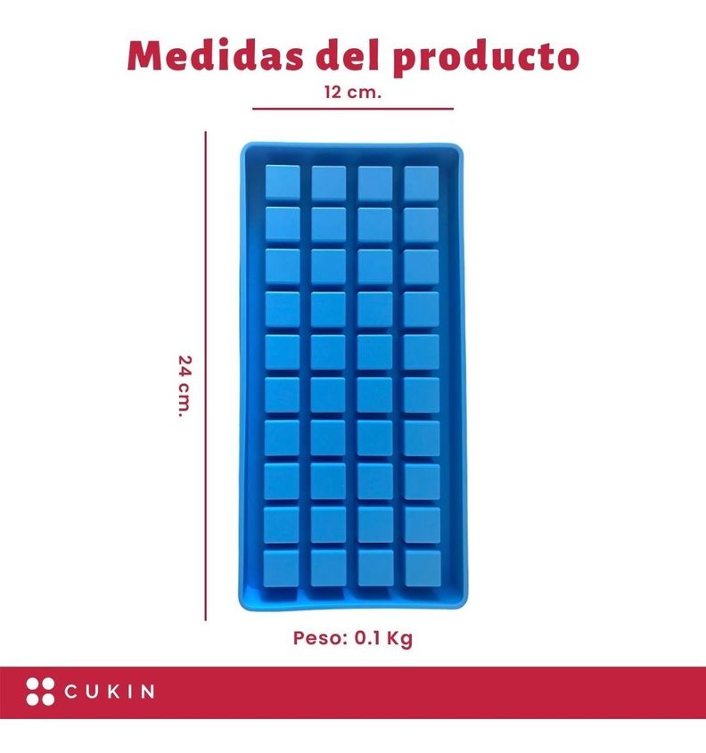 Molde De Silicona Para 40 Mini Cubos De Hielo - Norplat-3