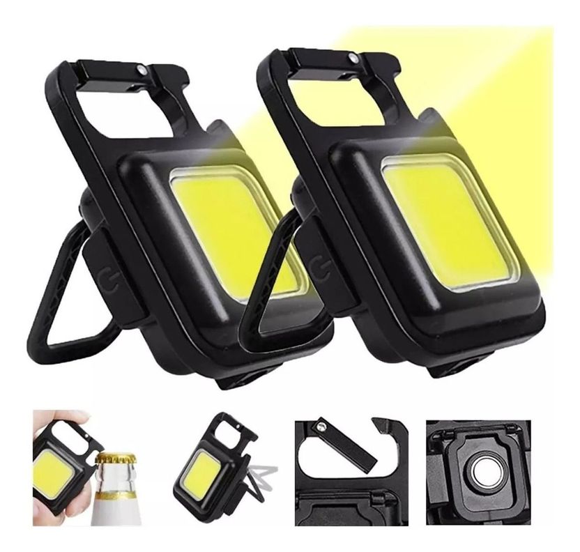 2 Linternas Led 800lm Recargable Potente Magnetica - Norplat