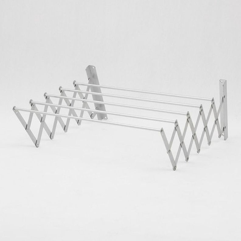 Tendederos Ropa Plegable Extensible Pared Colgador Norplat-1